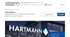 Desktop Screenshot of hartmann-tresore.pl