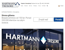Tablet Screenshot of hartmann-tresore.pl